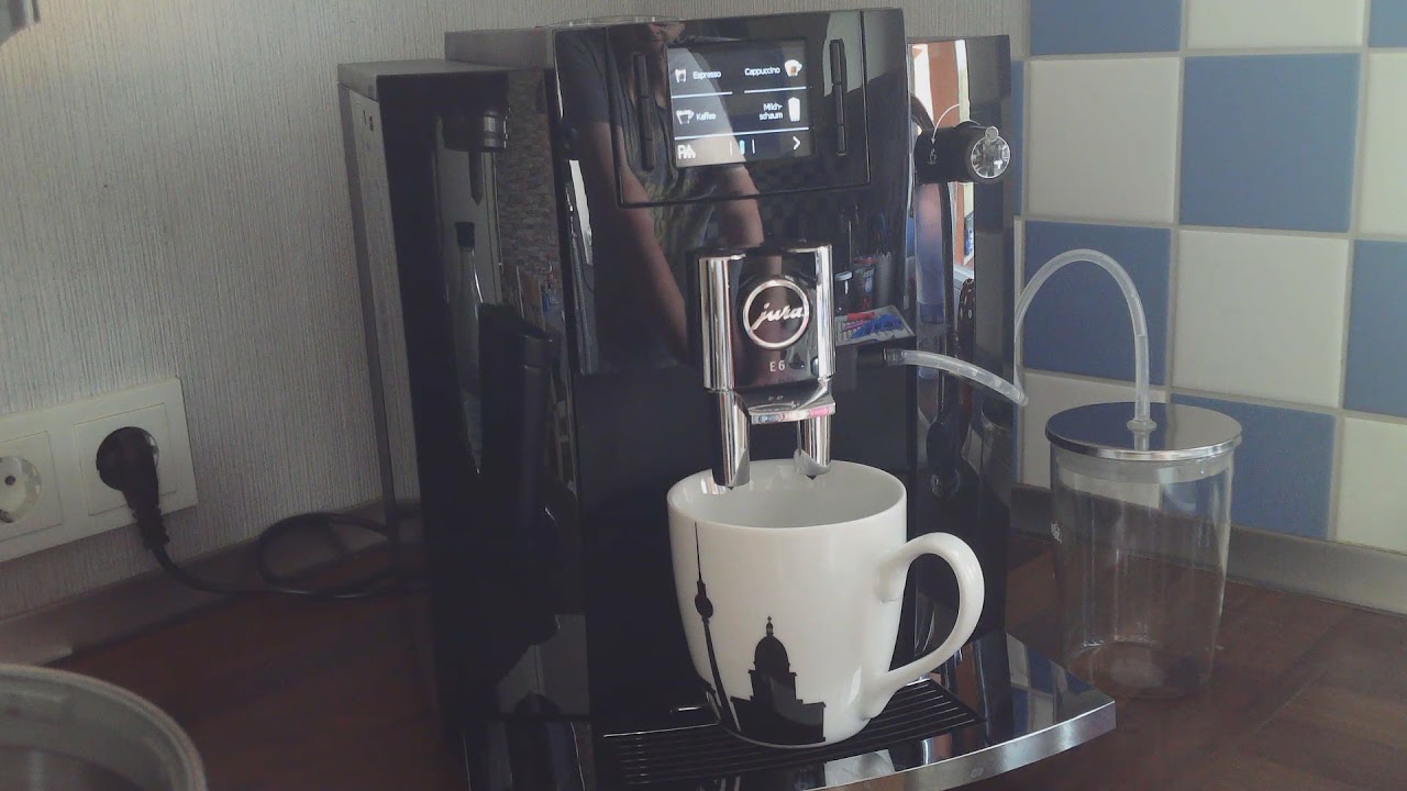 Jura Cappuccino Düse Zieht Keine Milch JURA E6, kein richtiger Milchschaum - YouTube