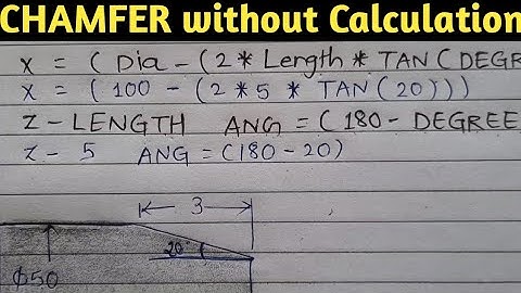 Chamfer programming without calculation in cnc machine