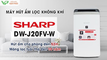 Máy hút ẩm lọc không khí Sharp DW-J20FV-W Công suất 20 lít/ngày