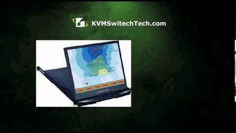 KVMSwitchtech 1U 20" Composite and S-Video Rackmount LCD Monitor Drawer