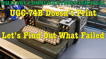 Wat is er mis met deze UGC-74B militaire communicatieterminal?