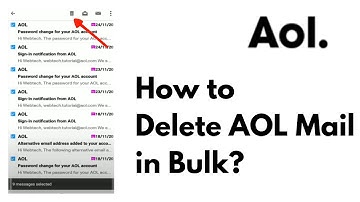 How to Delete AOL Mail in Bulk | AOL Mail 2021 | aolmail.com