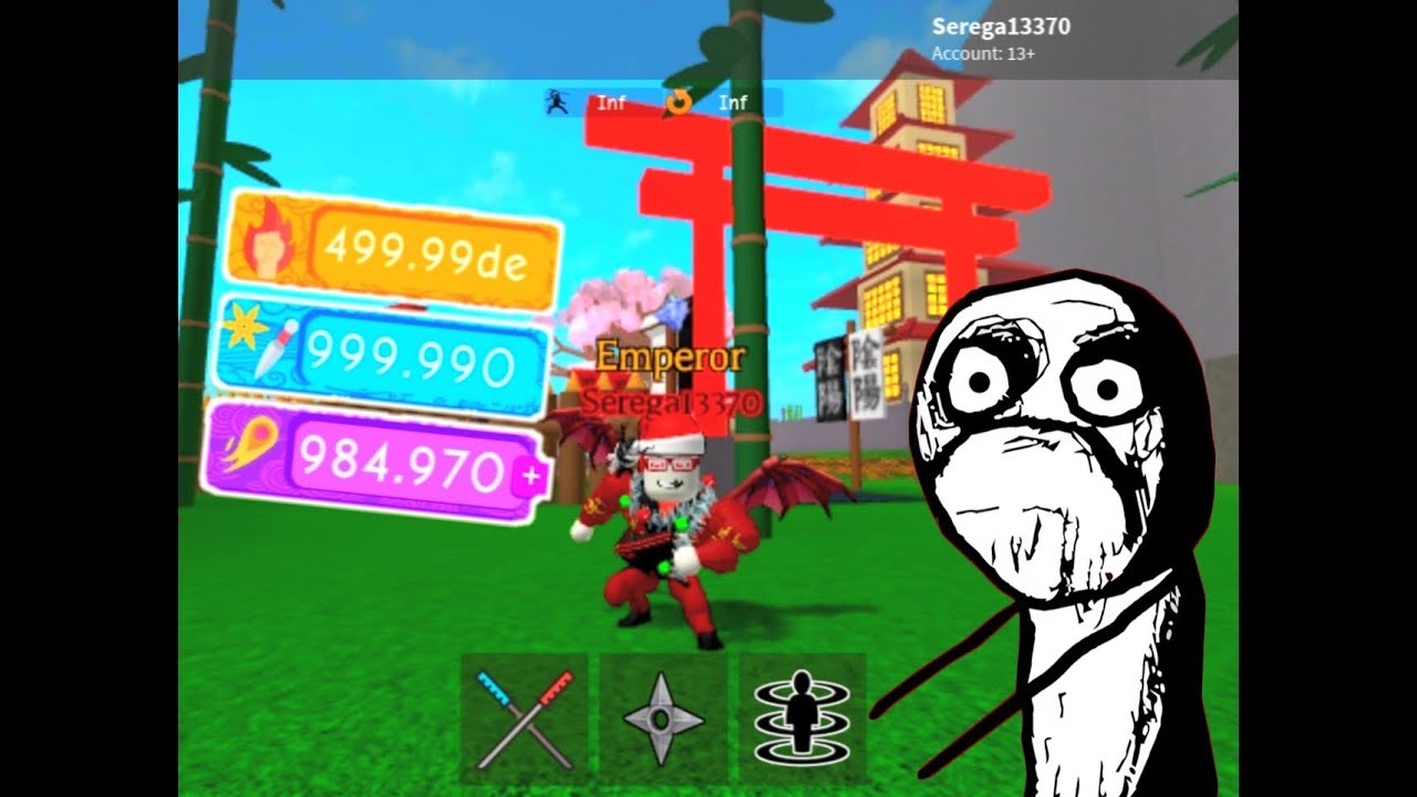 New Update Купил Читерскую Стадию 999999999999999золота (OP Ninja Simulator) Топ нычки на Карте!