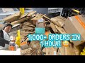 Packing 1,000 Amazon Orders Nearly Broke Me😳 #amazonwarehouse