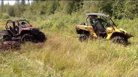 Polaris RZR 900XP busts an axle in some skeg!  PowerModz!