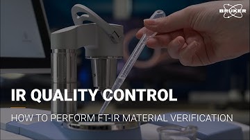 Quality control chemical products by infrared spectroscopy | FT-IR Basics | Verification ALPHA II