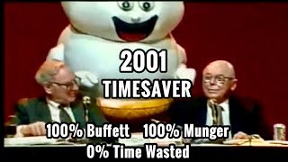 TIMESAVER EDIT  2001 Berkshire Hathaway Annual Meeting FULL Q&A with Warren Buffett Charlie Munger