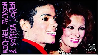 Sophia Loren and Michael Jackson Friendship ♥ღ MJ at the American Cinema Awards 1990 ♥ღ#xyanaღILMOMJ