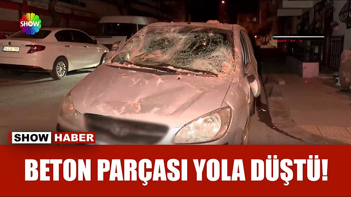 Binadan beton parçası koptu