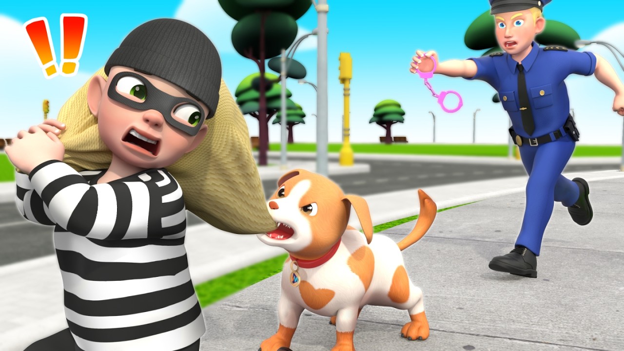 Watch Stop Thief! 🚔 Police Dog Chases the Thief! | Rosoo Nursery Rhymes & Kids Songs on YouTube Watch Stop Thief! 🚔 Police Dog Chases the Thief! | Rosoo Nursery Rhymes & Kids Songs on YouTube
