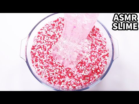 【ASMR】材料入れすぎスライム 〜桜のチップ編〜【音フェチ】CRUNCHY SLIME【SlimeTube】