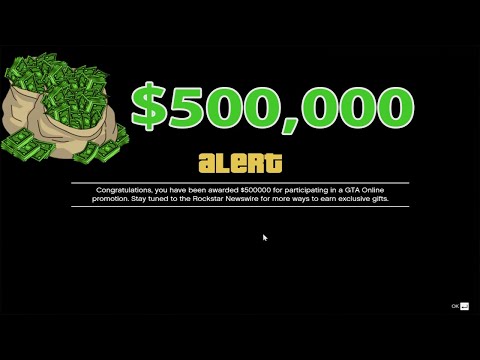 Login to GTA 5 Online today, your gift will receive $ 500,000