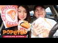 Trying the POPEYES CHICKEN SANDWICH **NEW**