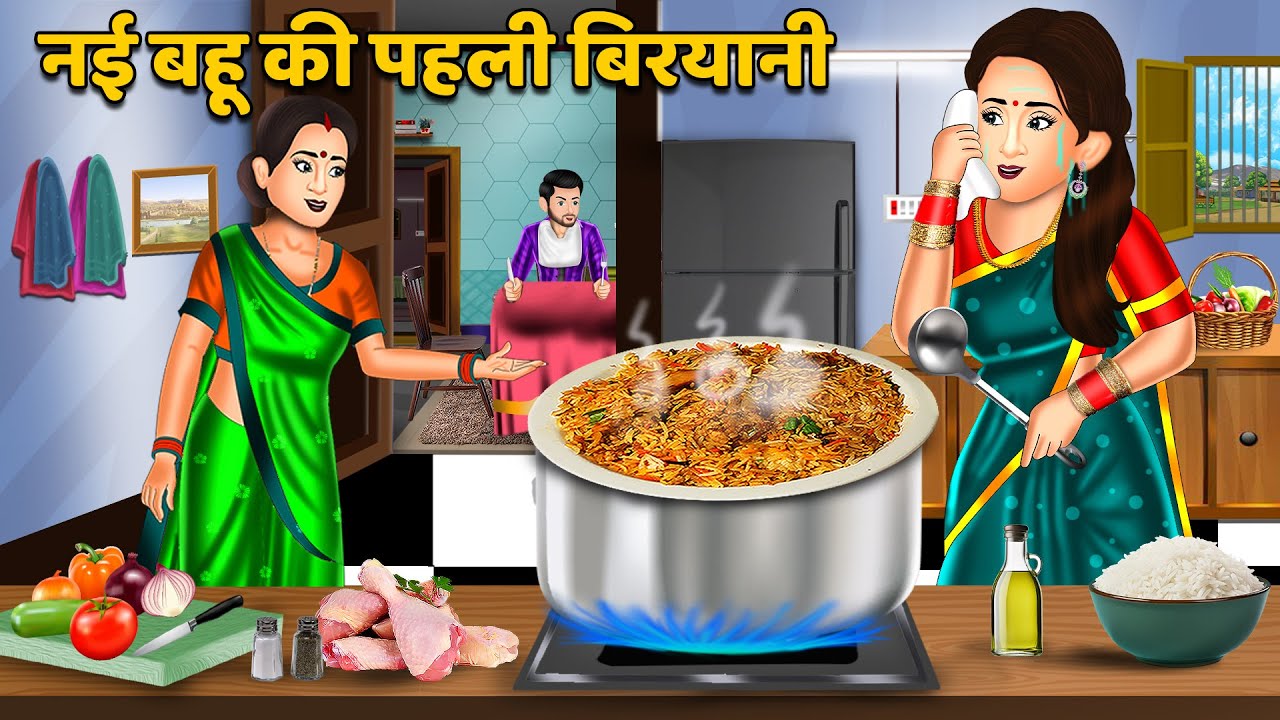 नई बहू की पहली बिरयानी | Hindi Kahaniyan | Moral Story | Saas Bahu Kahaniya | Story Time #biryani