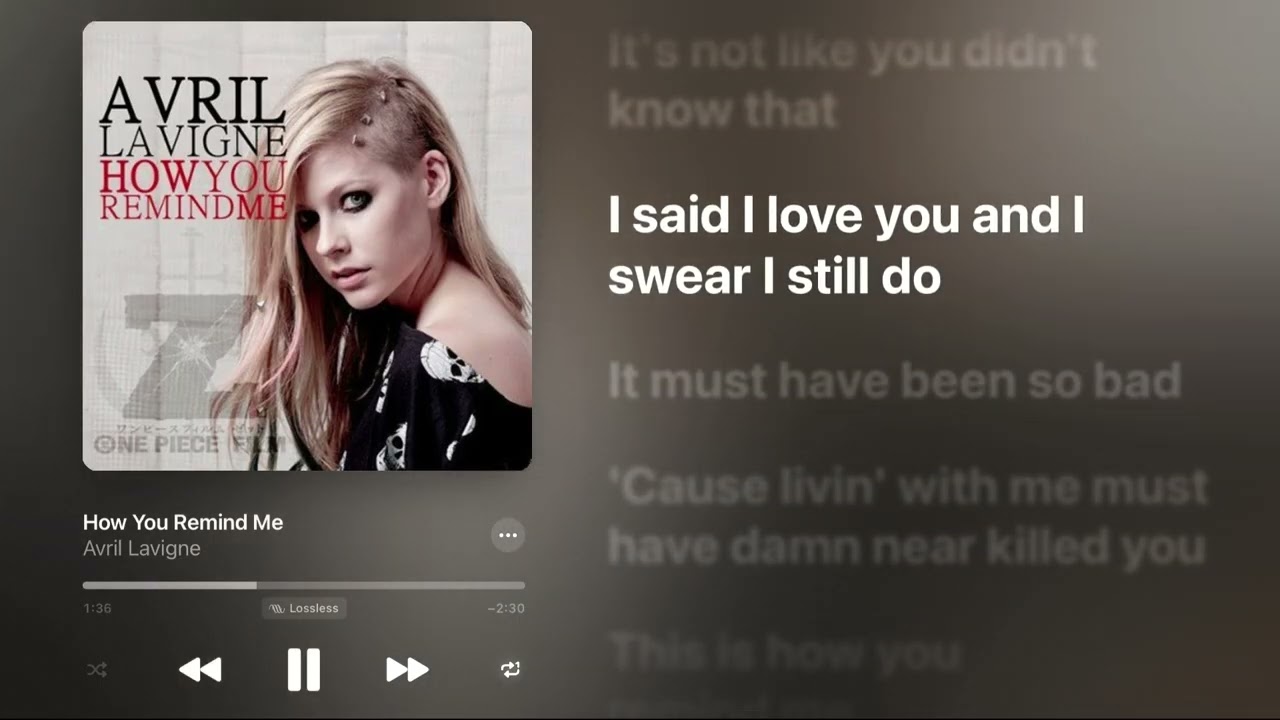 Avril Lavigne - How You Remind Me (Karaoke Instrumental)