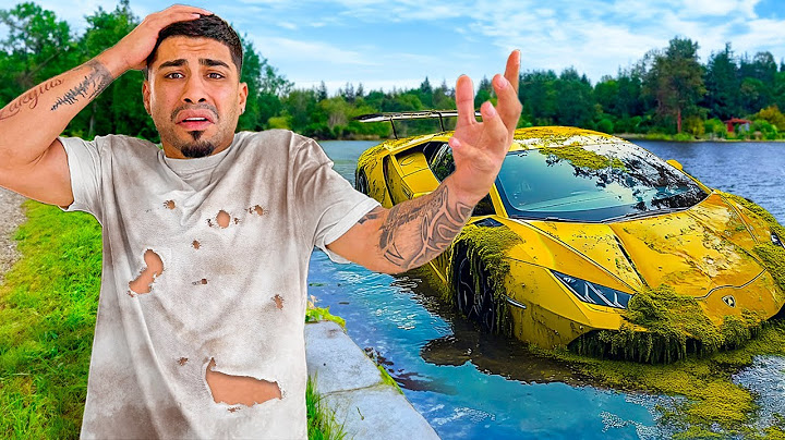 I Wrecked My LAMBORGHINI AVENTADOR SVJ In a Lake!