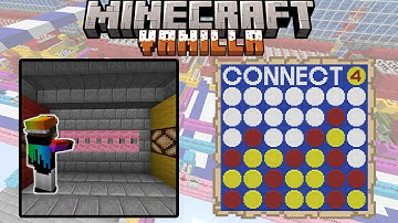 Connect 4 fits inside one block using Poster Display™ | Minecraft Redstone
