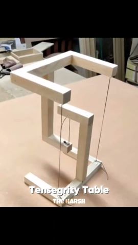 Tensegrity Table! | The Harsh | #tensegrity  #science