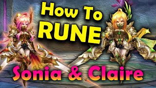 How To Rune Battle Angles! Sonia & Claire