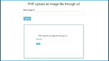 PHP Upload an Image from Url using Ajax