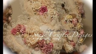 Shabby Chic Altered Easter Eggs and Basket