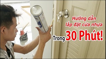 Hướng dẫn lắp đặt cửa nhựa gỗ Composite cao cấp Đài Loan Hàn Quốc | SaigonDoor chỉ nghề mộc