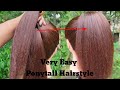 New trick for high ponytail hairstyle  ponytail hairstyle  back to school hairstyle 