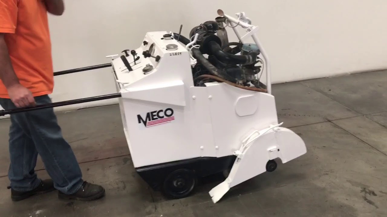 STOCK 22859 MECO M37ST CONCRETE SAW YouTube