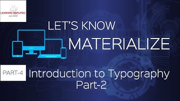 Materialize CSS Crash course: Basic Typography part2