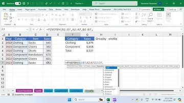 Introducing two new Excel Functions: GROUPBY and PIVOTBY