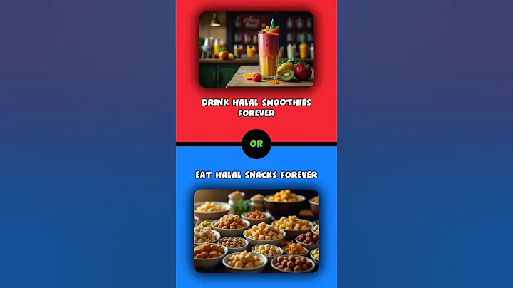 Part 77 |🔴Would You Rather🔵| Smoothies OR Snack #islam #wouldyourather #shorts #islamic #allah