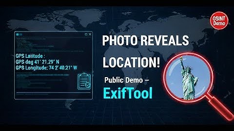 EXPOSED: Photo Metadata Reveals Location — See It Instantly (Public Demo) | ExifTool OSINT
