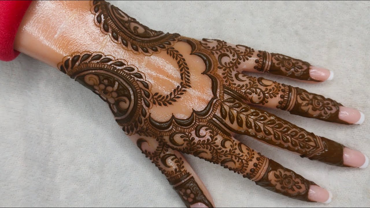 Dome style pakistani beautiful henna tutorial for eid//easy and quick henna design#henna#mehandi#art