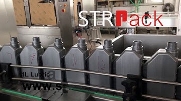 1L lubricant oil filling, capping, labeling production line