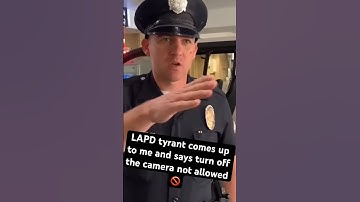 LAPD tyrant comes up to me barking orders what are u filming turn it off !!! #freedom #photography