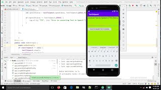 how to create textand speach app?text to speach in android studio?