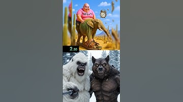 Yeti and Dogman - Missing Cursed Songs brainrot 🙀 PART 1 #brainrot #funny