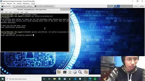 Practica 9.1.1.6  Encrypting and Decrypting Data Using OpenSSL