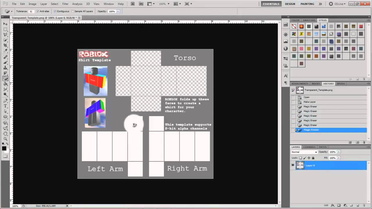 Roblox How to make a custom template - YouTube