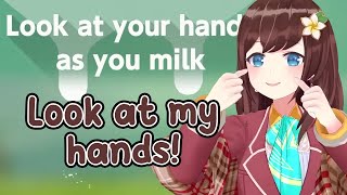 Just Hana Playing Milking Game with Her 3D Model | NIJISANJI Clips