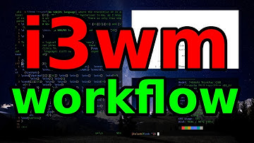 i3wm Arch Linux/Parabola Workflow Preview (chill AF vid)