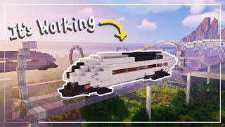 How I Made The Best WORKING HYPERLOOP Train In Minecraft Create!