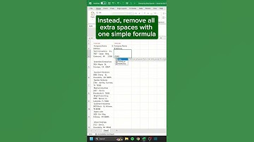 Removing Extra Spaces in 25 seconds ✂️ #excel