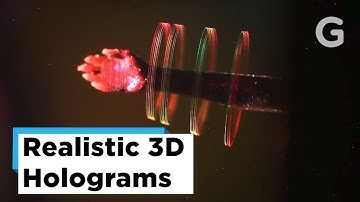 Floating 3D Holograms Printed With Light