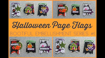Halloween page flag paper clip process video ¦ Bootiful Embellishment series