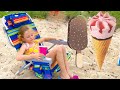 Nastya and the story about Ice Cream and Lemonade