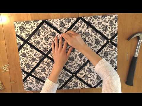DIY: Quick and Inexpensive Fabric Bulletin Board | Amy Stellato