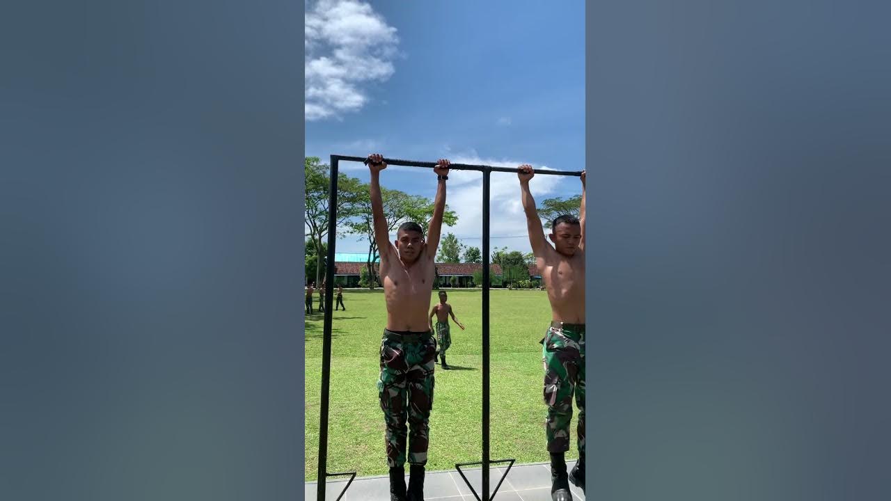 Contoh Pull up yang benar ala#prajurit tni ad#shorts
