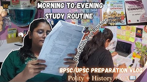 14 Hour Non-Stop Study Routin✨️UPSC/BPSC Aspirant’s Day | Polity + History + CA Revision #upsc2025 