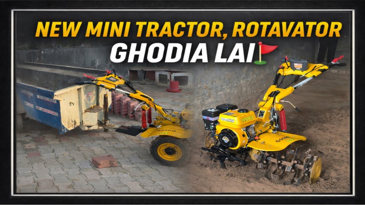 Horses lai New Mini Rotavator lyanda⛳️//Hola Mohalle lai trali ready✅